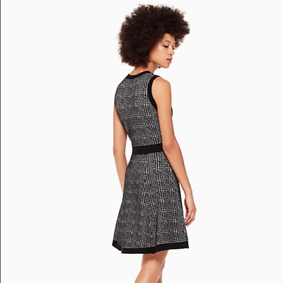 Kate Spade Out West Mod Plaid Sweater Dress - Picture 2 of 6